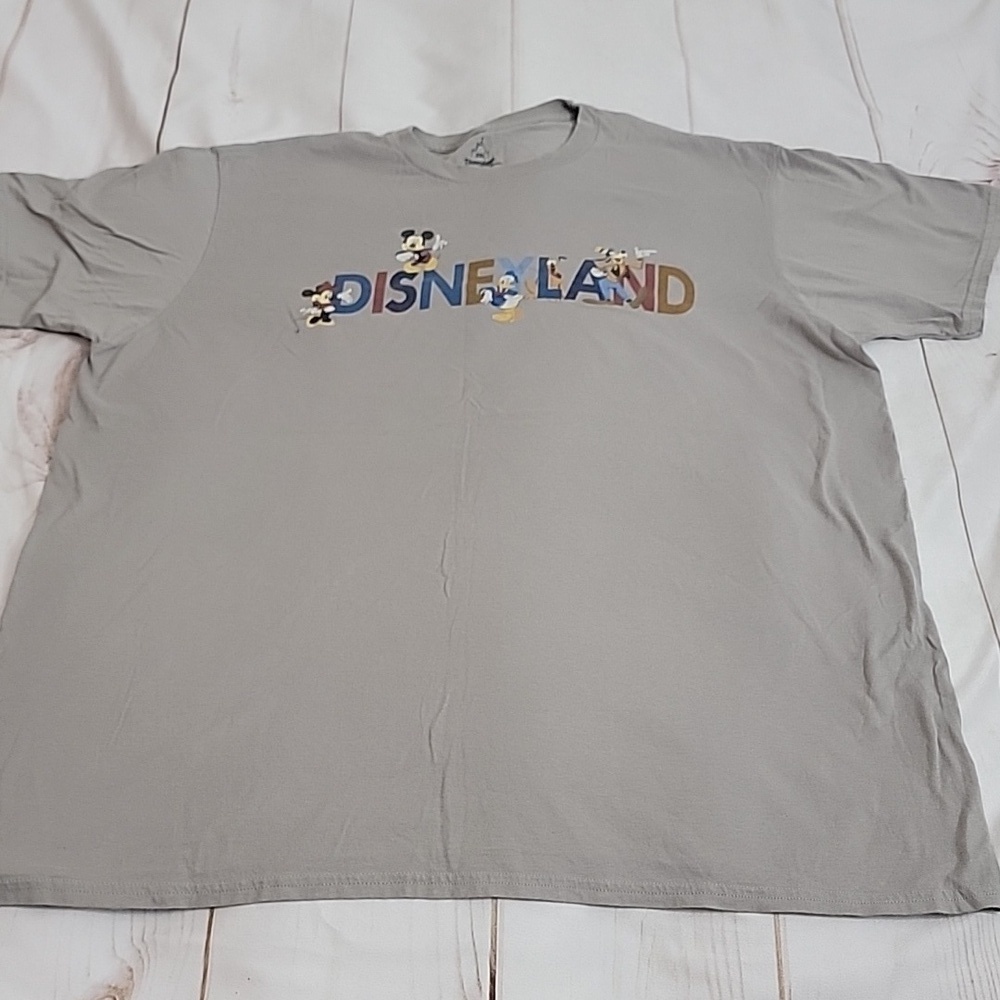 Disneyland Disney Classic Micky Mini Character size XXL Gray Short Sleeved Tee - Picture 2 of 4